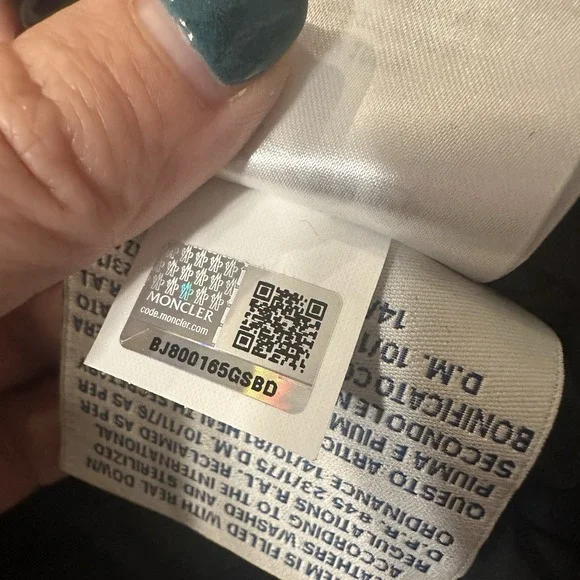 Moncler Maya Giubbotto Green Camo Coat Boys 6 Green Zip Up Down Feather Jacket - Picture 15 of 16